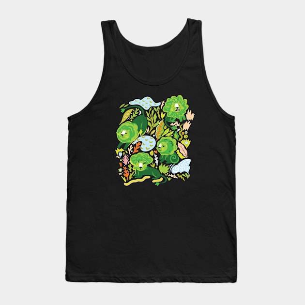 Lion broccoli Tank Top by PenguinHouse